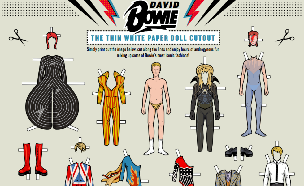 Bowie Paper Dolls